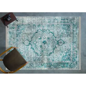 

Apex Cornelia 3 'x 7' Chenille Blue Runner Rug