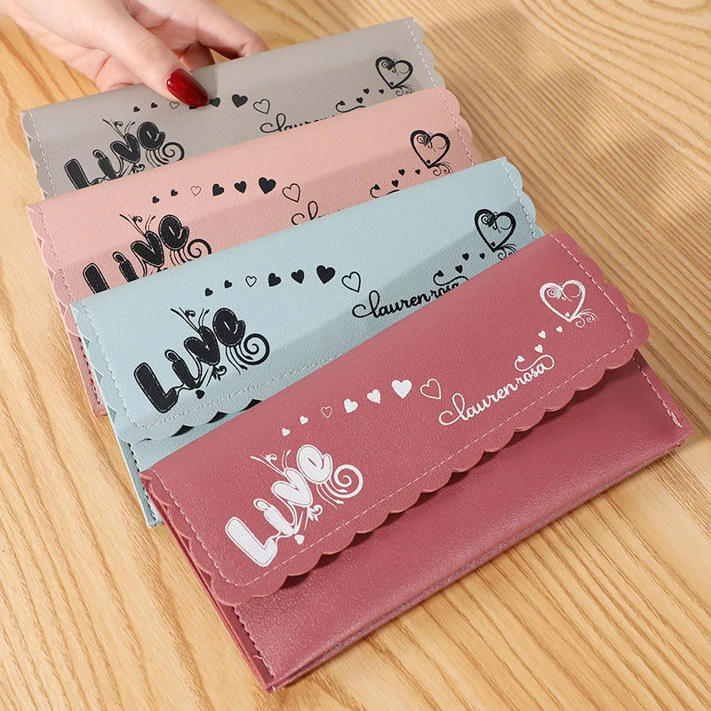 

Women's Slim PU Leather Wallet Long Style Cute Girls Hasp Card Holder Phone Clutch Bag Multifunction Money Clip Bargains
