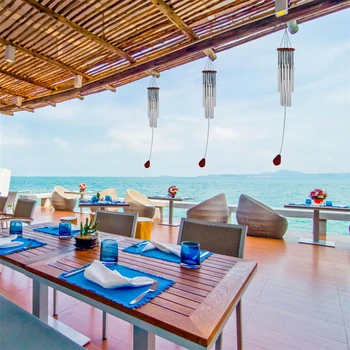 

VOGVIGO 27 Tubes Silver Church Wind Chimes Outdoor Bells Garden Hanging Decorations Lucky fortune lucky birthday wishes Gift