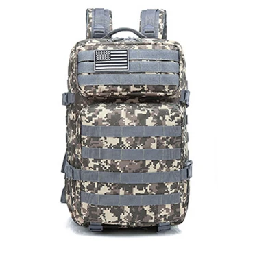 Military Tactical Backpack 50L Army Assault Molle Rucksack Men's Hiking Travel Hunting Camping 900D EDC Waterproof Bag Outdoor ACU