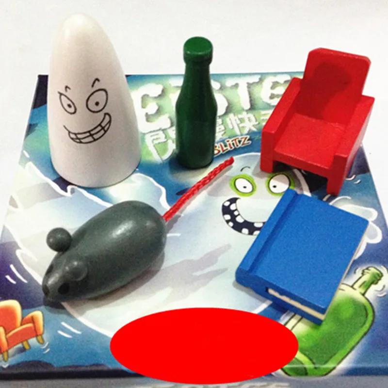 Jogo de Tabuleiro Presente para Crianças Jogo de Cartas 1 com Instruções em Inglês para Geistesblitz Blitz Jogadores Família Festa Gamereaction 2-8 –
