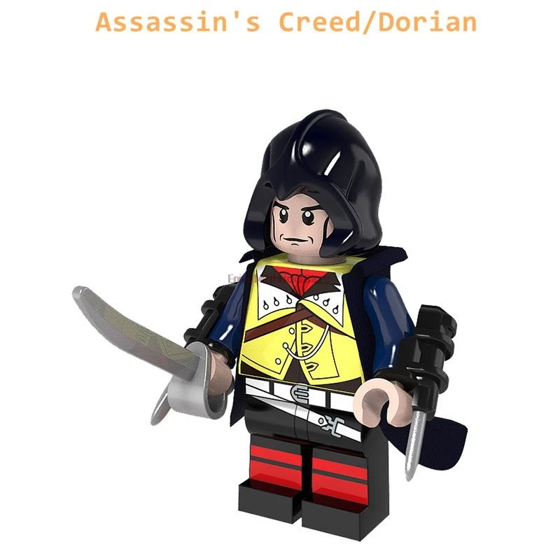 Серия игр ассасина, игрушки, Kenway Firenze, Dorian Firenze Cormac Shay Aciton, фигурки, сделай сам, строительные блоки, подарки, игрушки для детей - Цвет: Dorian