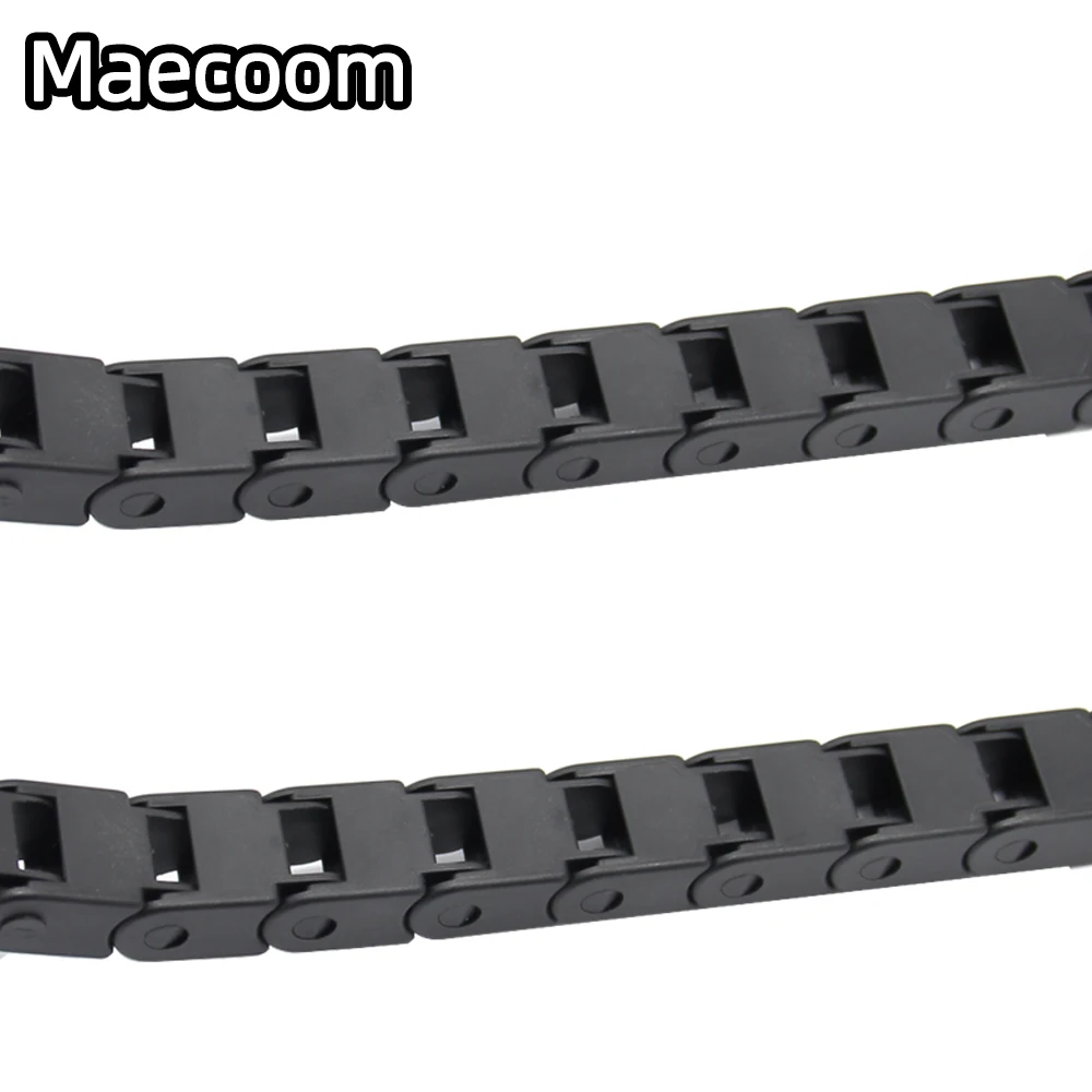 케이블 체인 7x7 10x10 10x15mm L1000mm 케이블 드래그 체인 와이어 캐리어, CNC 라우터 기계용 엔드 커넥터 포함 3D 프린터 부품