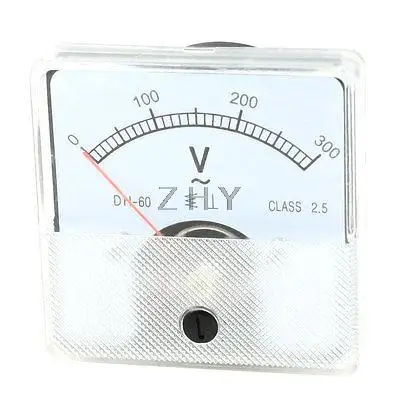 

AC 0-300V Zero Setting Square Dial Panel Analog Voltage Meter Voltmeter