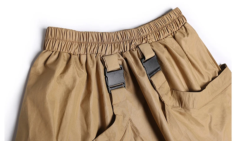 [EAM] High Elastic Waist Black  Buckle Split Joint IrregularHalf-body Skirt Women Fashion Tide New Spring Autumn 2020 1DA108