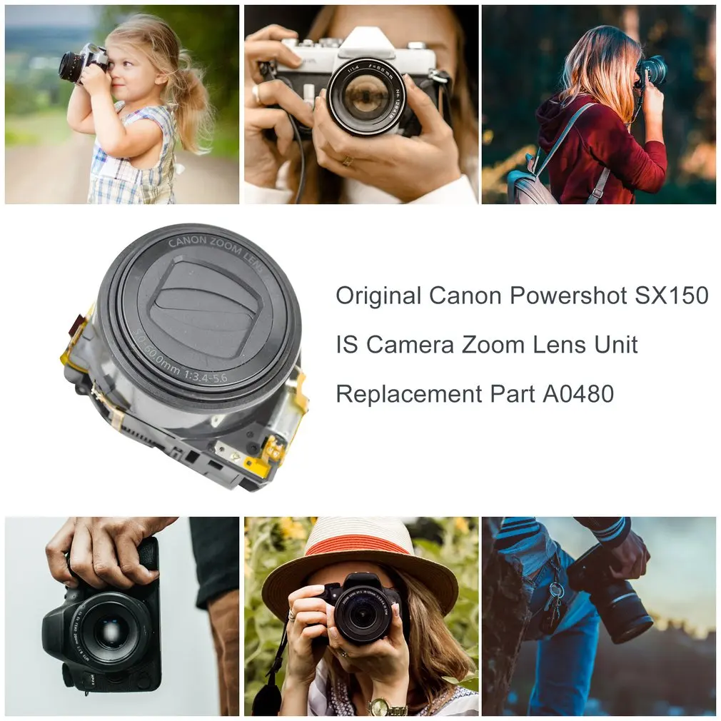 Для камеры Canon Powershot SX130 SX150 IS зум-объектив запасная часть A0480 Замена объектива для Canon