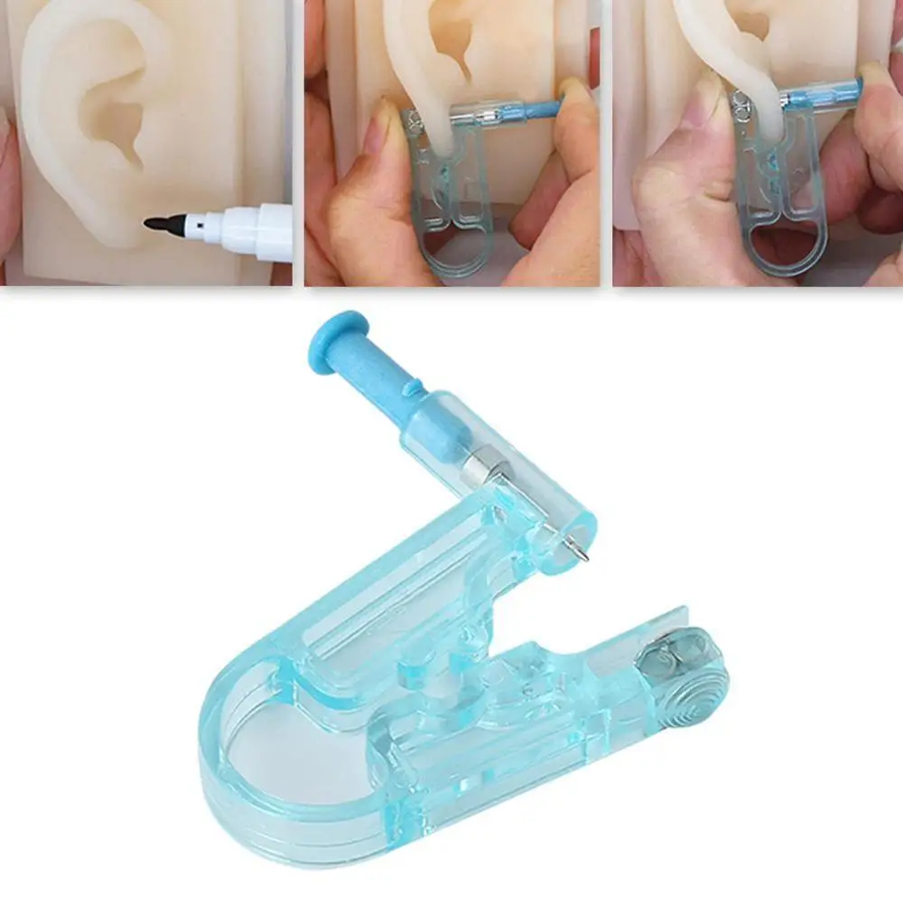 Disposable Painless Healthy Safety Asepsis Nose Ear Blue Gun Kit Piercing Inflammation No No R1O2