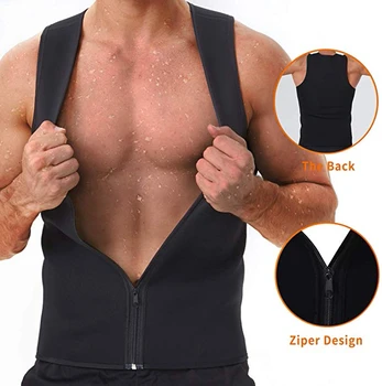 

Men Sauna Sweat Vest Weight Loss Waist Trainer Vest Neoprene Tank Top Shapewear Slimming Shirt Workout Suit Bodybuilding Corset