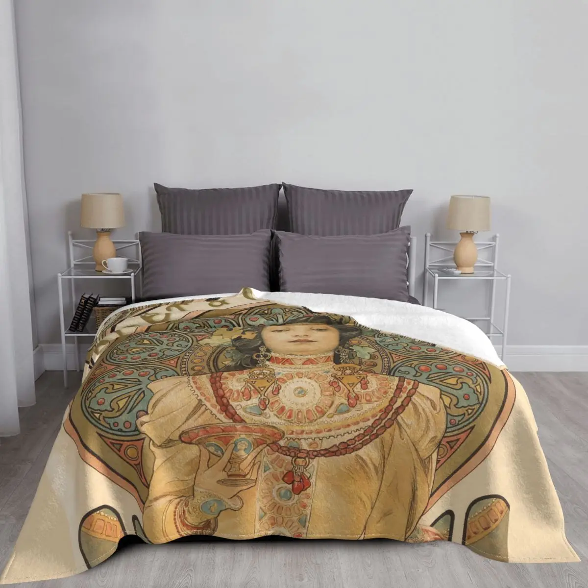 Alphonse Mucha Ablum �ϱ� �ö��� ��� ��Ƽ�� ���� ��Ƽ�� ������ ��� 200x150cm �̺�