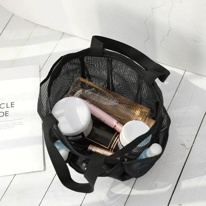 Shower Caddy Basket Mesh Portable for College Dorm Large Bathroom Tote Bag Durable 8 Pockets
