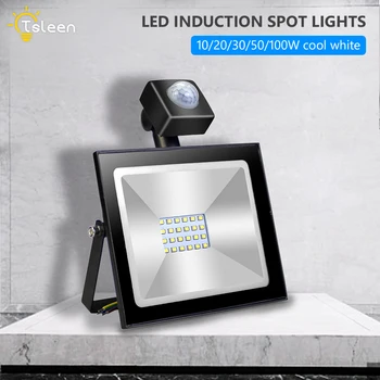 

Outdoor Lighting Motion Sensor LED Flood Light 10W 30W 50W 220V Waterproof Spotlight Floodlight Searching Lamp IP65 Wall Lamp