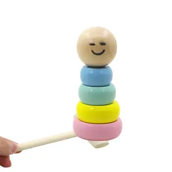 

Funny Wooden Blocks Doll Kids Educational Toys Stacking Blocks Puppet Parent-child Interactive Game Kids Magic Trick Toy