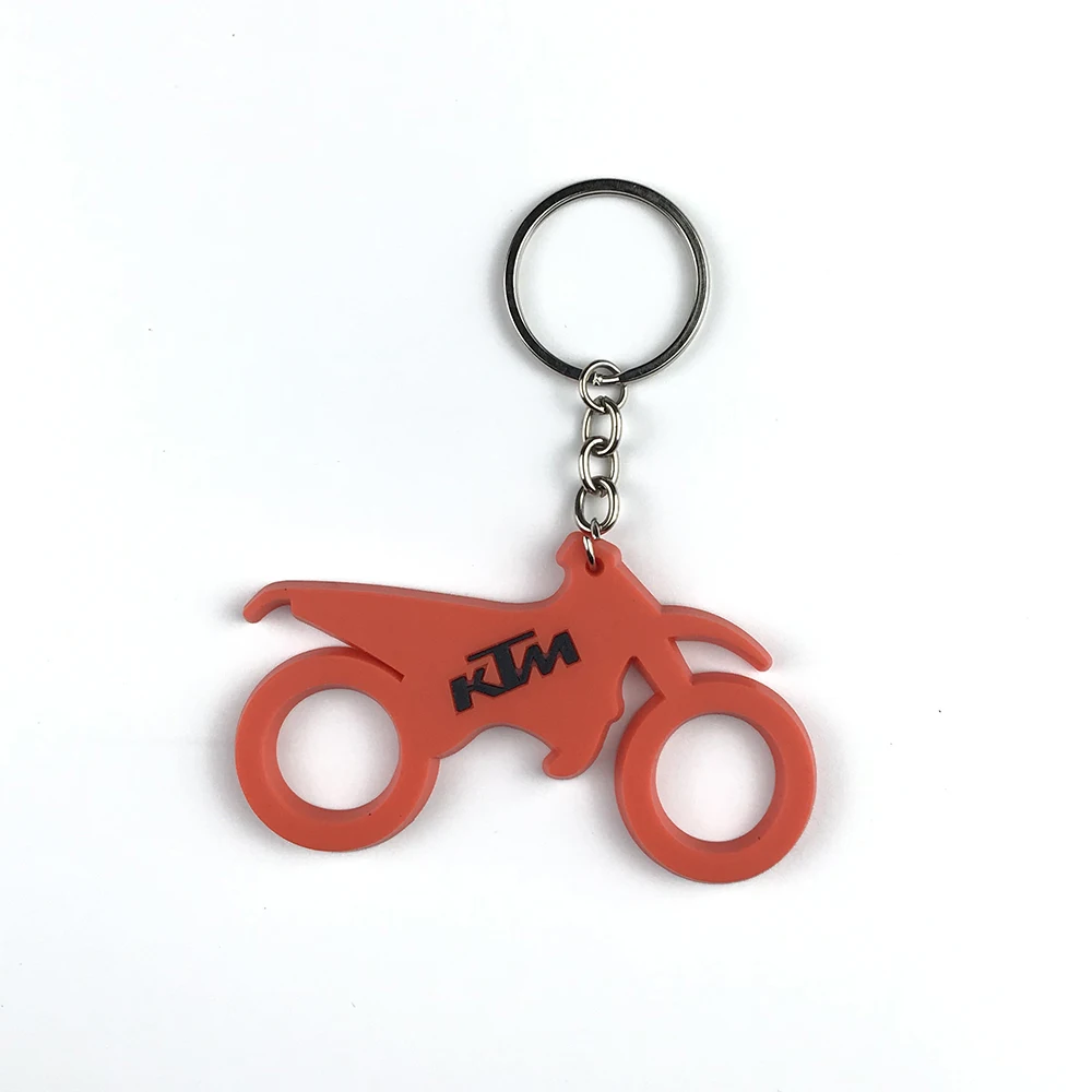 3D Motorcycle Accessories Motorcycle KeyChain Rubber Motorcycle Key Chain For DUCATI Honda Kawasaki Harley Suzuki Yamaha model