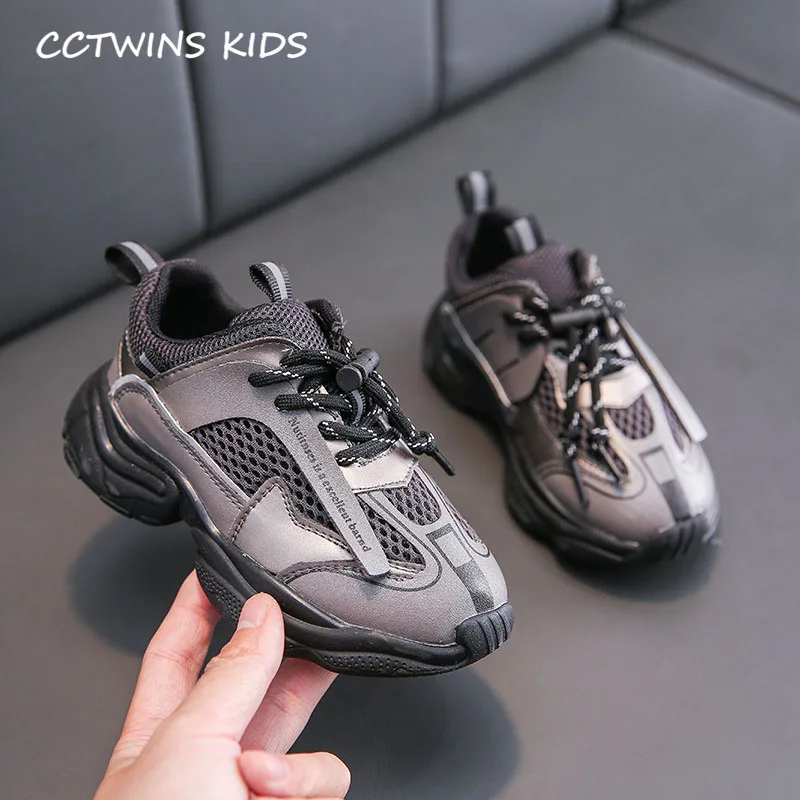CCTWINS/детская обувь; коллекция года; сезон весна; обувь из натуральной кожи для мальчиков; Детские Модные Повседневные кроссовки; спортивные кроссовки для маленьких девочек; FS3215 - Цвет: Серый