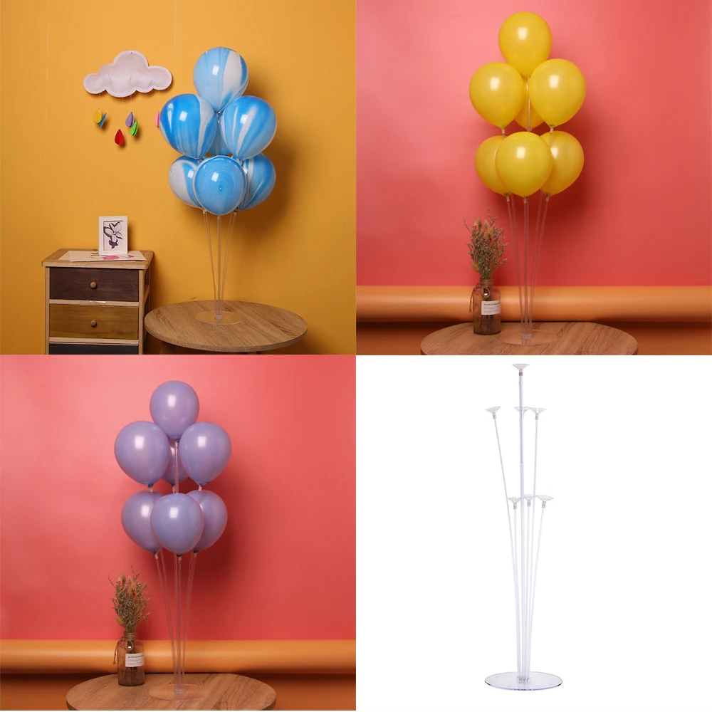 Happy Birthday Balloon Air Balls Stick Stand Baloon Birthday Party Decor Kid Adult Arch Table Ballon Accessories Holder