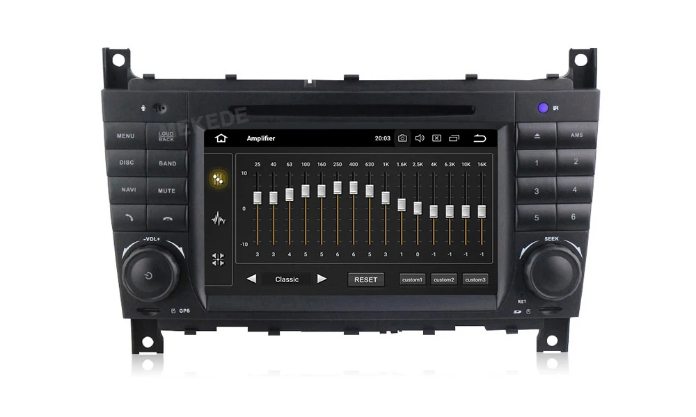 Sale PX30 IPS DSP Android 9.0 2 DIN Car DVD GPS For Mercedes/Benz W203 W209 W219 A-Class A160 C-Class C180 C200 CLK200 radio stereo 10