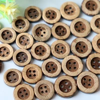 10mm - 20mm 4 holes Wide Edge Coconut Sewing Buttons for Clothing Baby Kids Cotton Linen Craft Decorative Accessories C0201-003 1