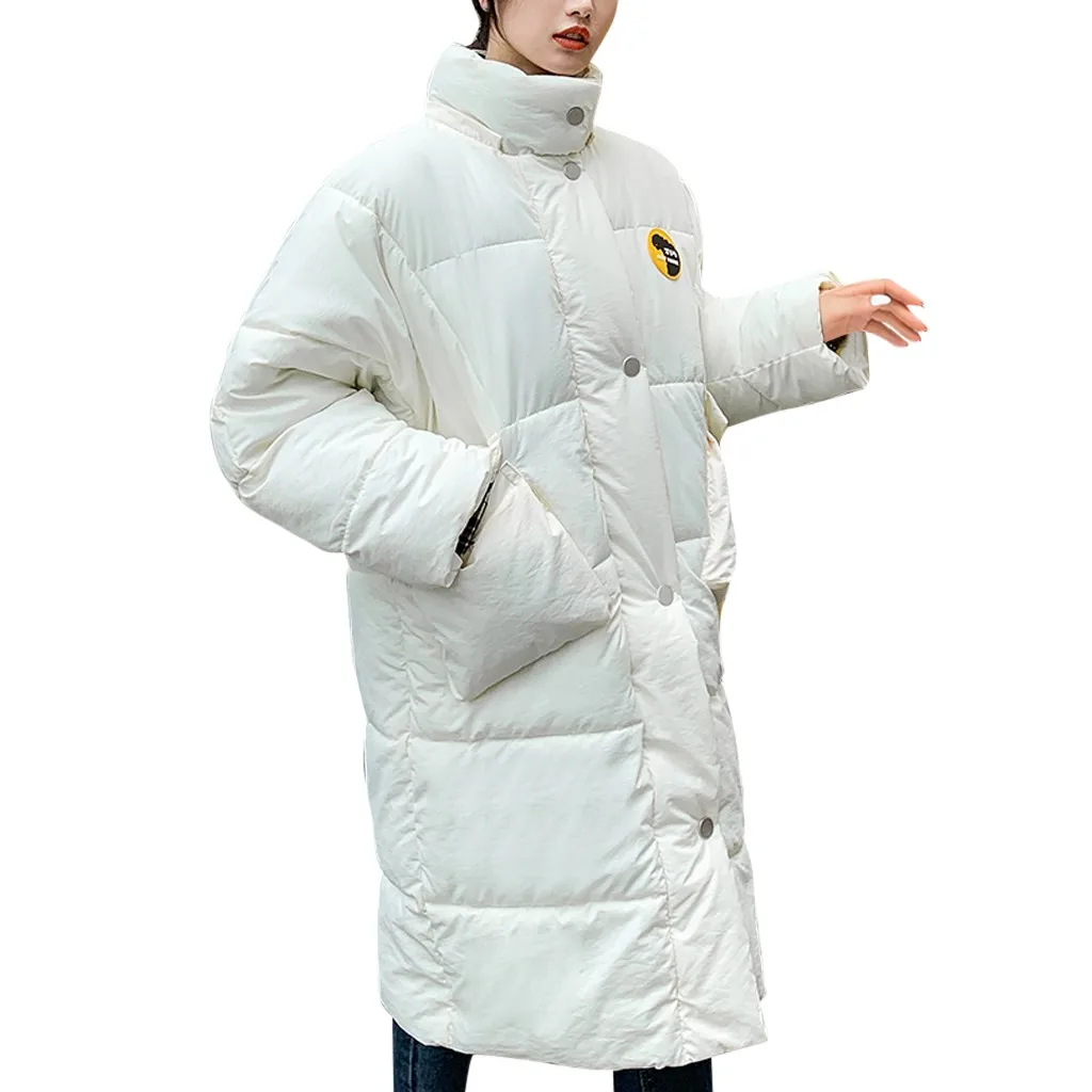 Зимние пальто женские толстые длинные с хлопковой подкладкой с капюшоном парки пузырь теплая зимняя куртка женские пальто и куртки пальто одежда