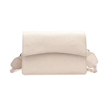 

Fashion Stone Pattern Women Messenger Handbags Solid Color Totes Female PU Leather Small Square Bag Shoulder Crossbody Bags