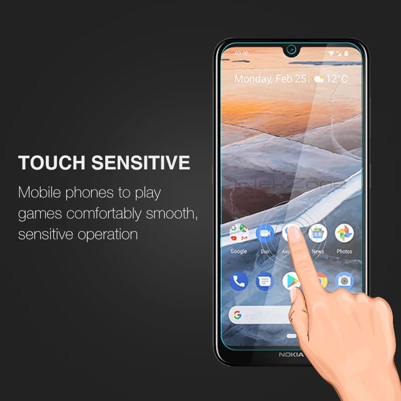 Закаленное стекло для Nokia 3 2 шт./лот Защитное Защитная пленка экрана 6 26
