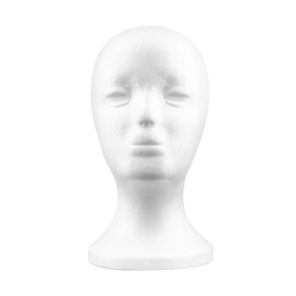 Женский стирофомовый пенопластовый манекен голова Вешалка-Манекен Модель парик для волос, очков шляпа головы плесень дисплей