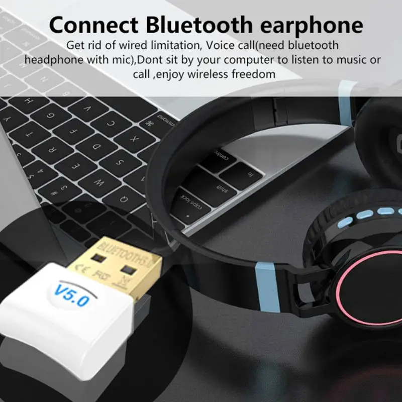 USB Bluetooth адаптер 5.0USB Настольный беспроводной WiFi приемник передатчик ключ