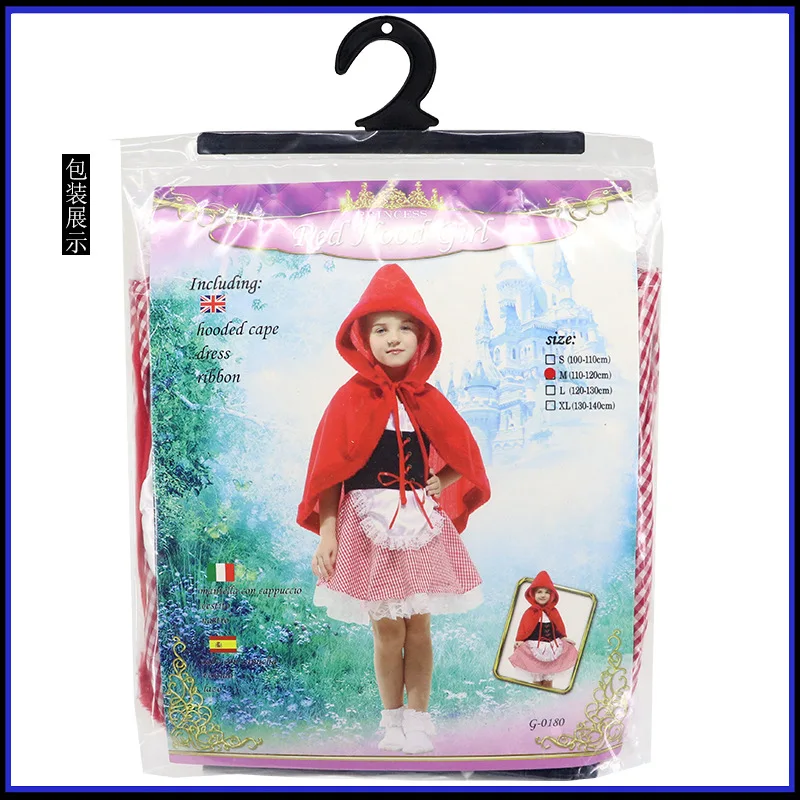 Shanghai Story/нарядное платье для девочек на Хэллоуин; костюм для костюмированной вечеринки с красным капюшоном для девочек; Детский костюм; одежда