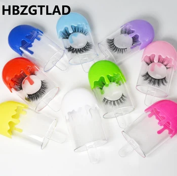 

NEW 20/30/50 pcs wholesale price eyelash packaging box lash boxes packaging faux mink lashes Melted ice cream empty case bulk