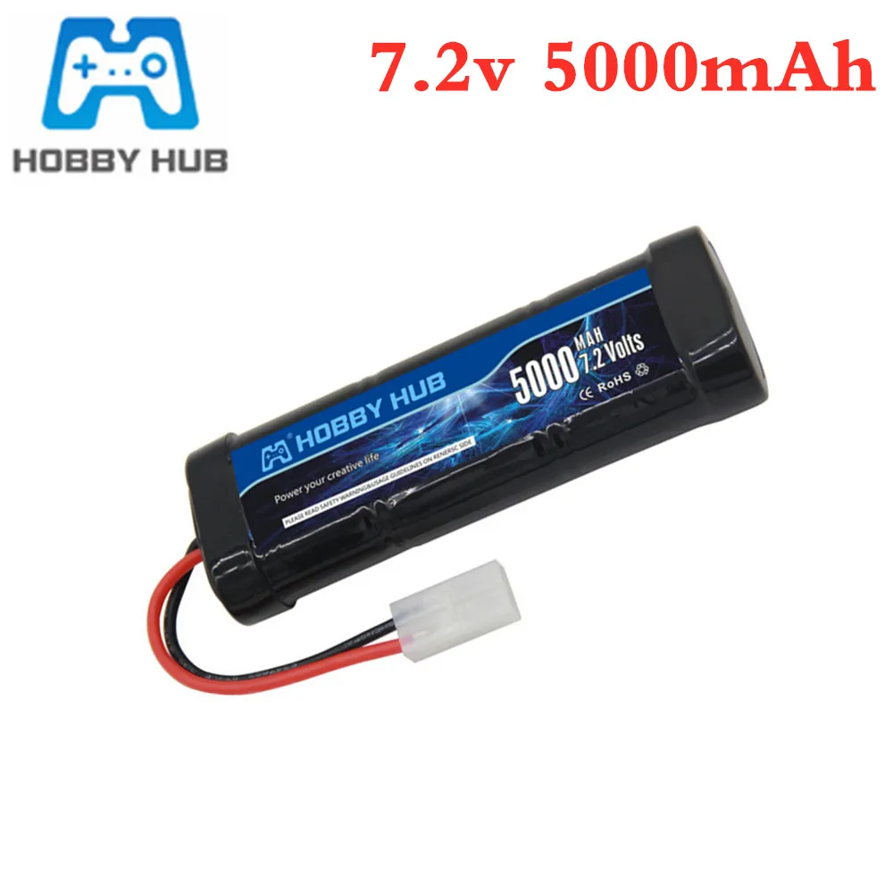 New 7.2V Battery 5000mAh NiMH Batteries Pack For RC Car Truck Buggy Boat Tank Ni-Mh Baterias gray supper power | Игрушки и хобби