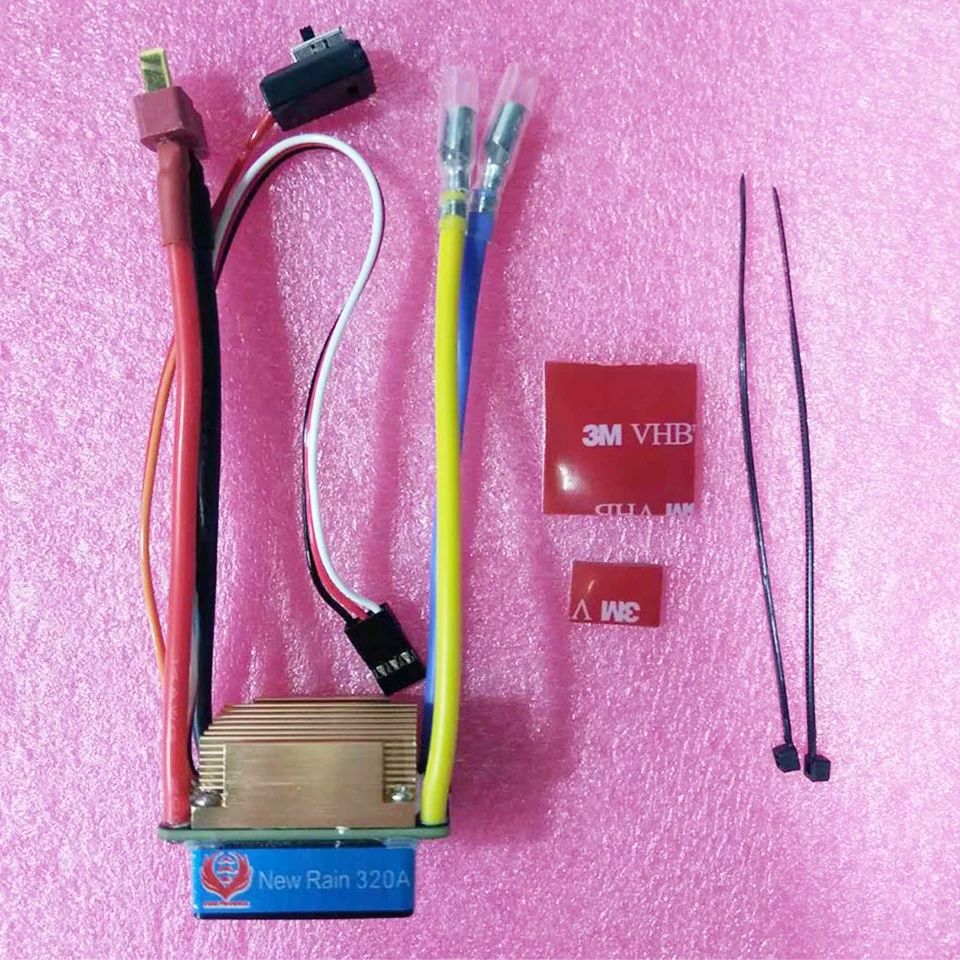 Водонепроницаемый 320A ESC Матовый регулятор скорости для 550 540 матовый мотор с Т-образной вилкой для RC лодки грузовика Багги vs HobbyWing 1060