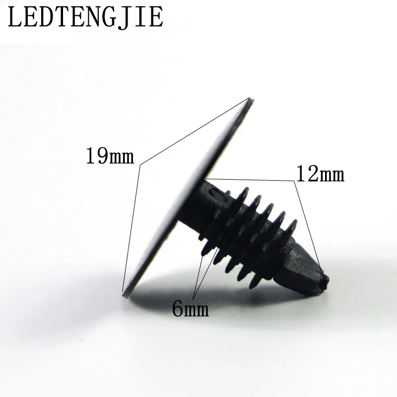 

100Pcs Black Car Trunk Trunk Roof Lining 9mm Sealed Sub Pickups Sound Modification Accessories Car Plastic Buckle, Fasteners
