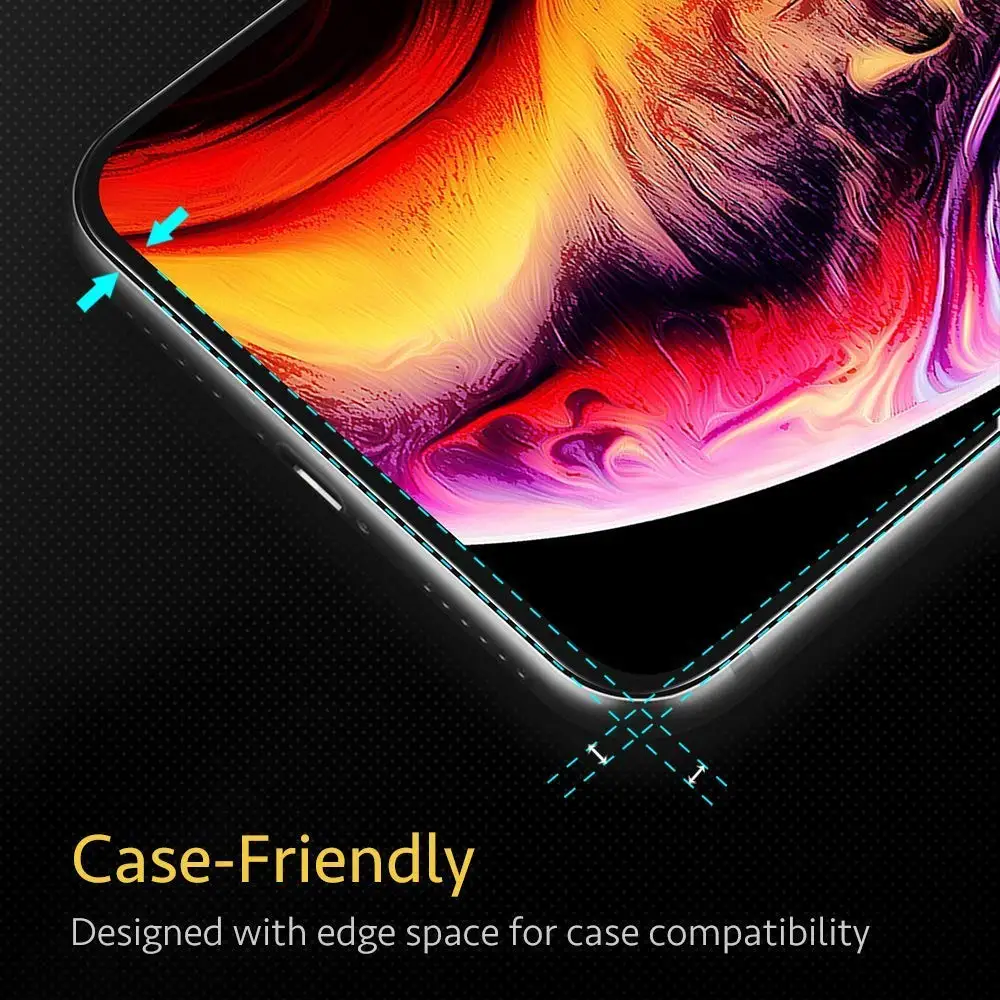 3 шт., полное покрытие, Защитное стекло для iPhone 11 Pro Max, закаленное стекло для iPhone X, XR, XS, MAX, 6, 7, 8 Plus, 5S, SE, защита экрана