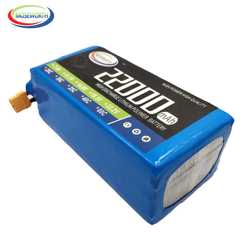 RC летательный аппарат LiPo батарея 4S 14,8 V 22000mAh 25C батареи для Квадрокоптер Вертолет Самолет лодка литий-полимерный аккумулятор 4S