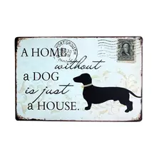 Табличка, плакат, домашний дом для собак, винтажный металлический флаг, вывески, домашний бар паб гараж, декоративные железные тарелки для собак, настенные художественные наклейки, плакат 10