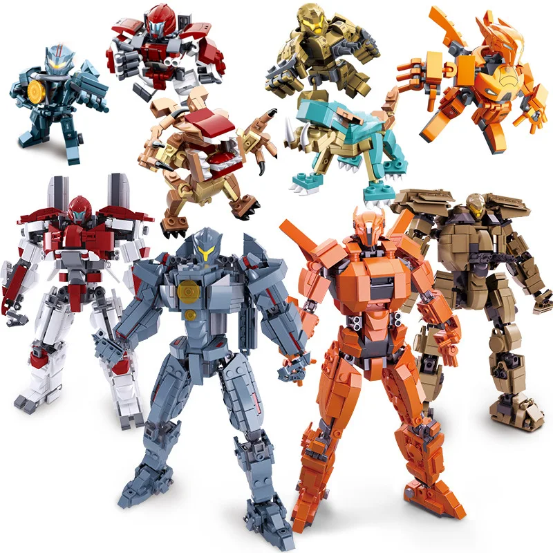

Assembled Model Pacific Rim 2 Mech Warrior Thunder Renewed Children Boy Educational Building Blocks Toy