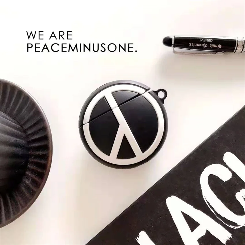 Корейский уличный тренд Жесткий ПК Airpod для Apple iPhone Airpod защитный чехол Противоскользящий брелок беспроводной наушник противоударный чехол