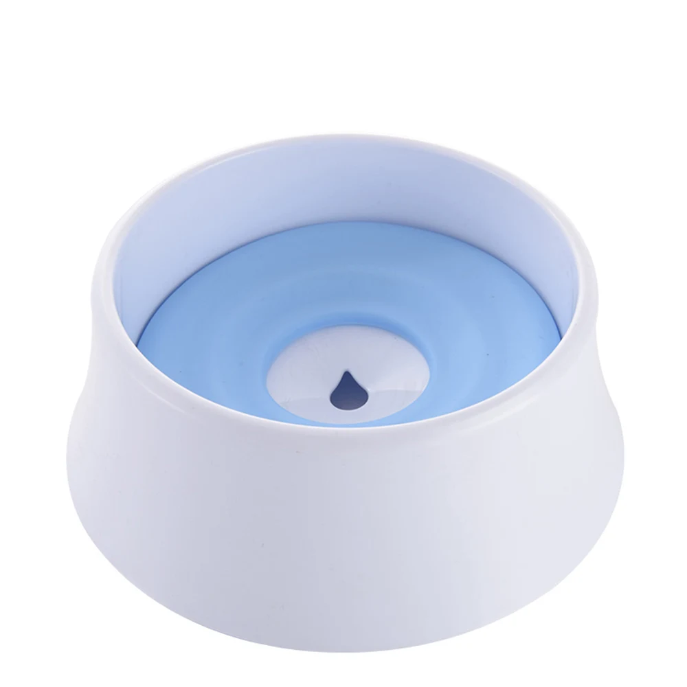 blue Миска для кошки портативный питатель питьевой воды питомец кошка для собачьего питья миски не смачивающий рот питомец кошка питатель миска для собаки - Цвет: blue