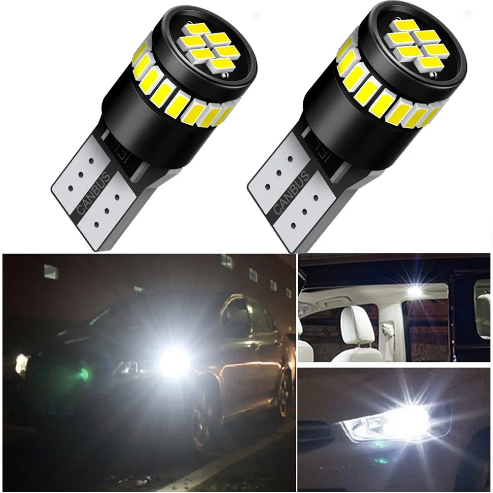 Светодиодные лампы W5W T10 Canbus для парковочных огней салона BMW VW Mercedes Audi A3 8P A4 6B E60 E90 2