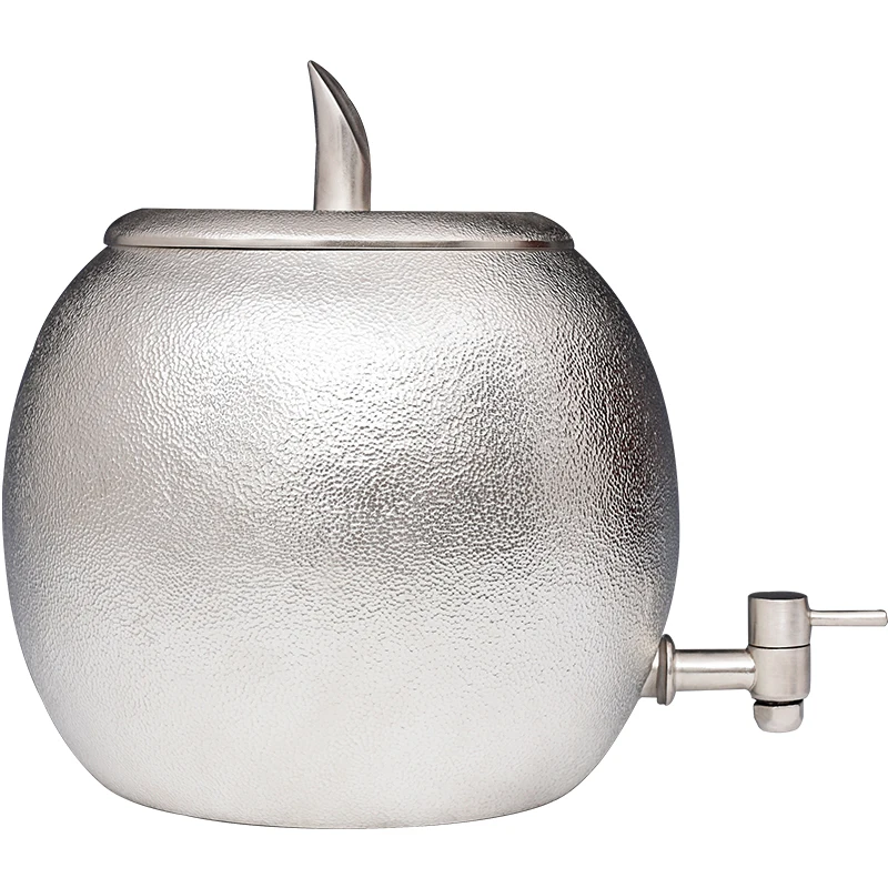 Apple Foot SilverWater Tank, чистый ручной молоток, резервуар для воды с водопроводом, очиститель воды из стерлингового серебра, бытовой очиститель воды