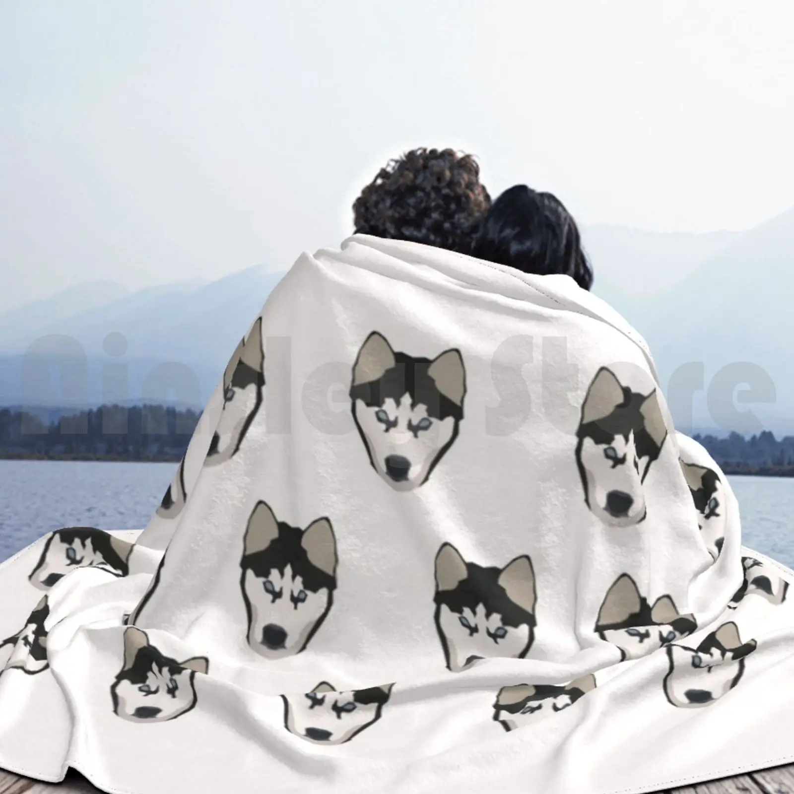 New Siberian Husky Blanket For Sofa Bed coolgiftpoint