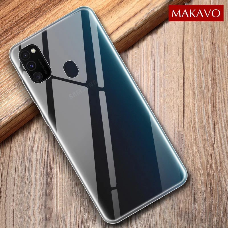 MAKAVO TPU чехол для samsung Galaxy M30S тонкий прозрачный силиконовый мягкий прозрачный чехол для samsung M30s M30 M20 чехол для телефона