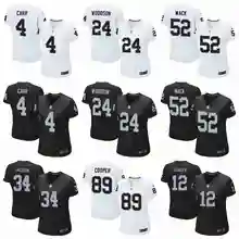 Стилизованный Окленд Дерек Карр Кенни Стэйблер Шарль Вудсон Бо Джексон Халиль Мак Амари Купер для женщин Джерси