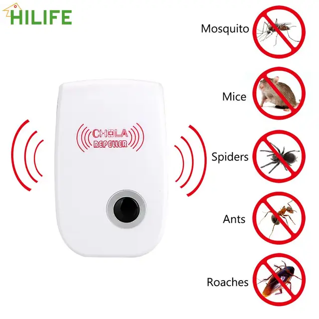 Rágcsáló Konténa Ultrahangos Kártevő -Visszatelepítő Eu/Amerikai Dugó Elektronikus Szúnyogtaszító Beltéri Csótány Szúnyog Rovargyilkos
