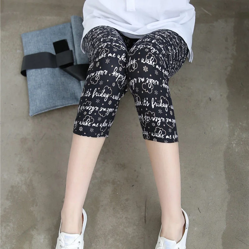 NDUCJSI Women Legging Letter Pattern Printing Leggings Fitness Short Trousers Workout Leggin For Girl Capris XXL Plus Size Pants NDUCJSI Women Legging Letter Pattern Printing Leggings Fitness Short Trousers Workout Leggin For Girl Capris XXL Plus Size Pants