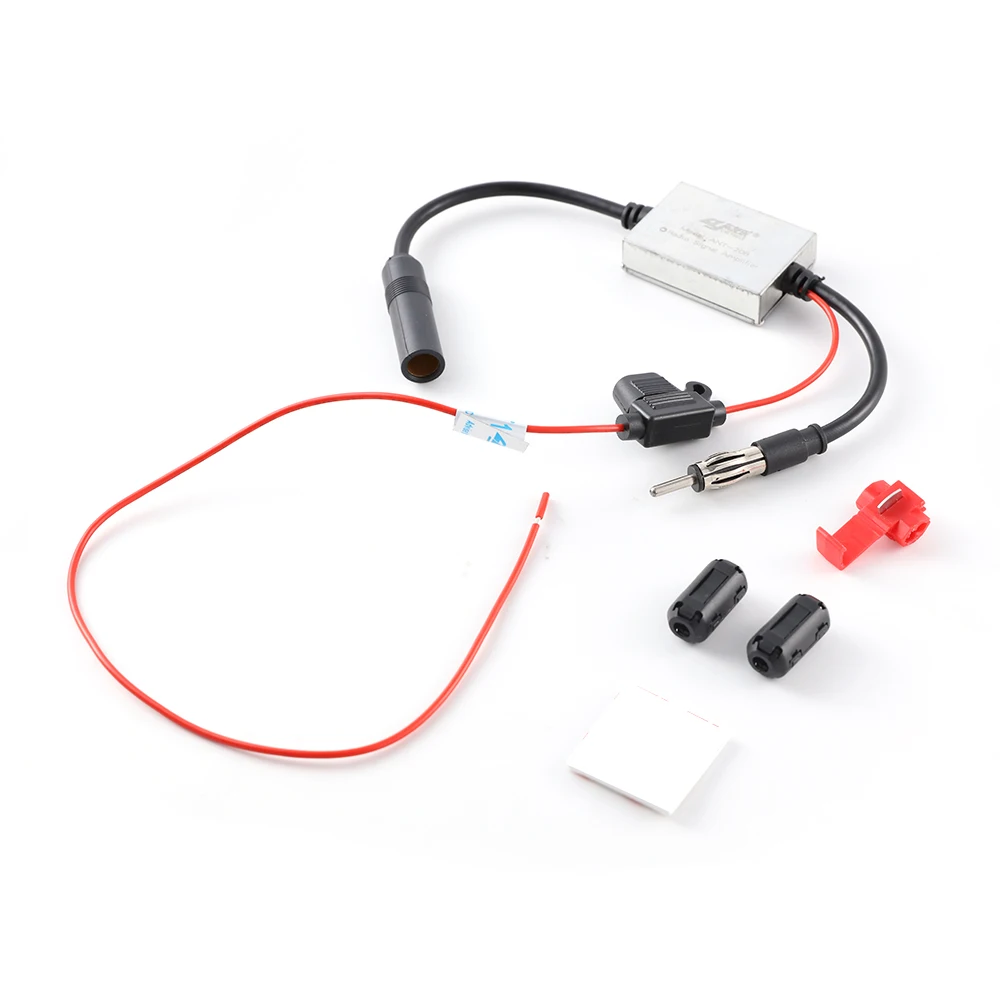 Автомобильный усилитель сигнала FM Amp 88 108 Mhz 12V Универсальный анти помехи