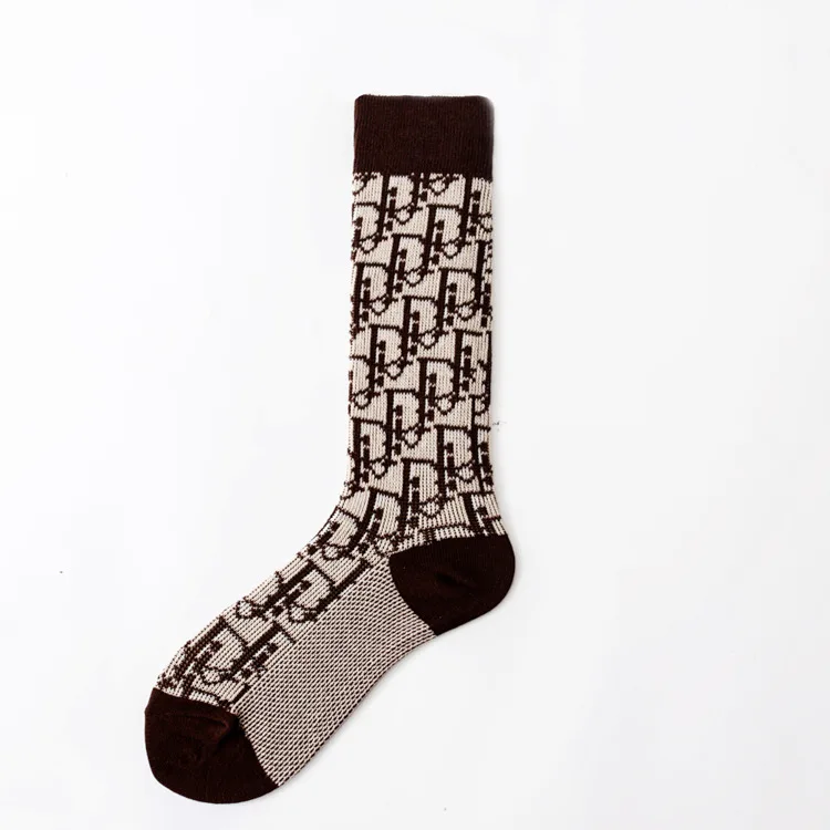 Хлопковые короткие модные женские носки на весну, осень, зиму, теплые носки для женщин, уличная одежда, женские носки, Harajuku Femme, японские носки - Цвет: Коричневый
