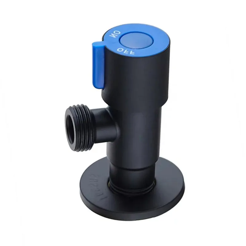 Напрямую от производителя черный и белый с рисунком треугольный клапан Туалет 304 нержавеющая сталь Closestool впускной клапан 4 Poi