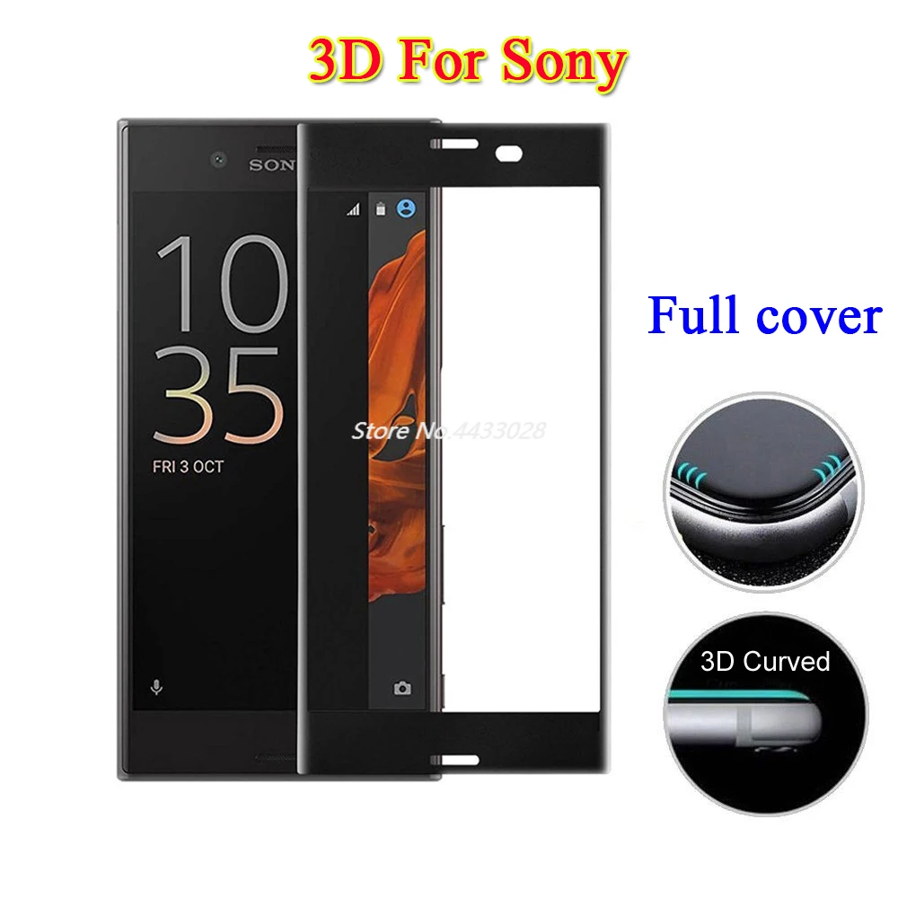 Закаленное 3d-стекло с полным покрытием для Sony Xperia XZ Premium Защитная пленка XA1 Plus XA Ultra