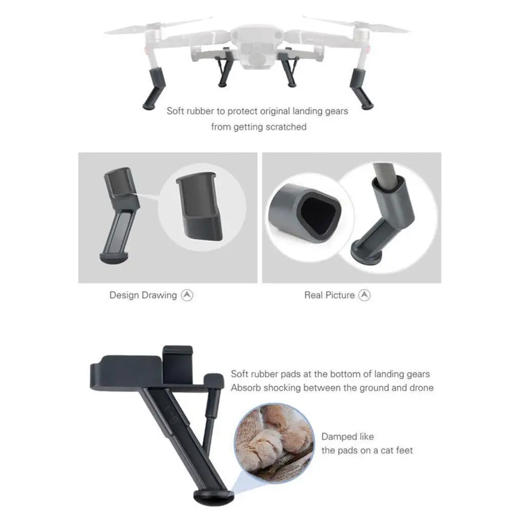 Шасси Расширенный для DJI MAVIC 2 PRO/Zoom RC Drone протектор Защита повышенной ударопрочности ноги штатив аксессуары