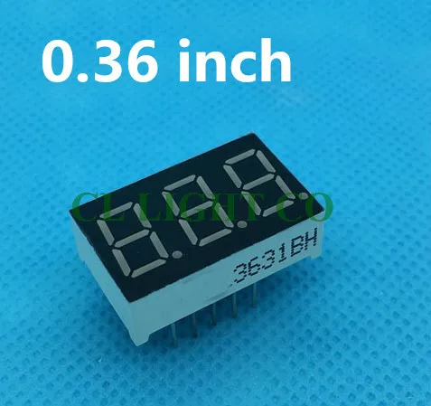 20pcs 0.36" 0.36in Digital Tube 0.36in. Yellow LED Display 7 Segment Common CATHODE